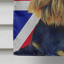 Load image into Gallery viewer, Brussels Griffon with English Union Jack British Flag Flag Canvas House Size LH9505CHF