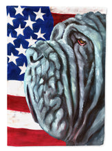 Load image into Gallery viewer, Neapolitan Mastiff USA Patriotic American Flag Flag Canvas House Size LH9540CHF
