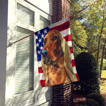Load image into Gallery viewer, Irish Setter USA Patriotic American Flag Flag Canvas House Size LH9541CHF