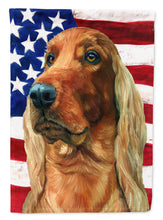 Load image into Gallery viewer, Irish Setter USA Patriotic American Flag Flag Canvas House Size LH9541CHF