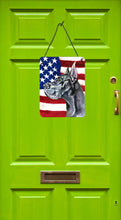 Load image into Gallery viewer, Black Great Dane USA Patriotic American Flag Wall or Door Hanging Prints LH9543DS1216