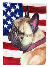 Load image into Gallery viewer, French Bulldog Frenchie USA Patriotic American Flag Garden Flag - Outdoor Decorative Yard Flag