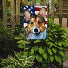 Load image into Gallery viewer, Corgi USA Patriotic American Flag Garden Flag – Decorative Outdoor Yard Flag LH9546GF
