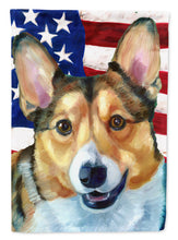 Load image into Gallery viewer, Corgi USA Patriotic American Flag Garden Flag – Decorative Outdoor Yard Flag LH9546GF