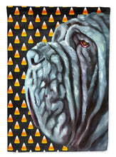 Load image into Gallery viewer, Neapolitan Mastiff Candy Corn Halloween Garden Flag - Outdoor Decorative Yard Flag