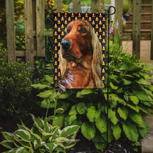 Load image into Gallery viewer, Irish Setter Candy Corn Halloween Garden Flag - Outdoor Decorative Yard Flag