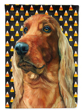 Load image into Gallery viewer, Irish Setter Candy Corn Halloween Garden Flag - Outdoor Decorative Yard Flag
