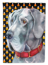 Load image into Gallery viewer, Great Dane Candy Corn Halloween Flag Canvas House Size LH9549CHF