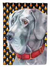 Load image into Gallery viewer, Great Dane Candy Corn Halloween Garden Flag - Outdoor Decorative Yard Flag