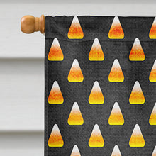 Load image into Gallery viewer, Black Great Dane Candy Corn Halloween Flag Canvas House Size LH9550CHF