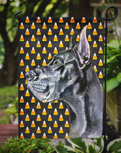 Load image into Gallery viewer, Black Great Dane Candy Corn Halloween Garden Flag – Decorative Outdoor Yard Flag LH9550GF