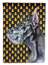 Load image into Gallery viewer, Black Great Dane Candy Corn Halloween Garden Flag – Decorative Outdoor Yard Flag LH9550GF