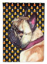 Load image into Gallery viewer, French Bulldog Frenchie Candy Corn Halloween Flag Canvas House Size LH9552CHF