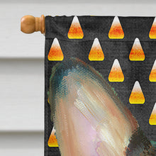 Load image into Gallery viewer, Corgi Candy Corn Halloween Flag Canvas House Size LH9553CHF