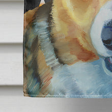 Load image into Gallery viewer, Corgi Candy Corn Halloween Flag Canvas House Size LH9553CHF