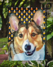 Load image into Gallery viewer, Corgi Candy Corn Halloween Garden Flag – Decorative Outdoor Yard Flag LH9553GF