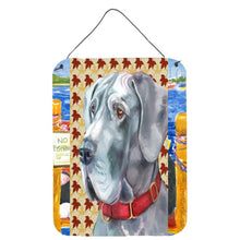 Load image into Gallery viewer, Great Dane Fall Leaves Wall or Door Hanging Prints LH9556DS1216