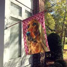 Load image into Gallery viewer, Irish Setter Hearts Love and Valentine's Day Flag Canvas House Size LH9562CHF