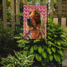 Load image into Gallery viewer, Irish Setter Hearts Love and Valentine's Day Garden Flag – Decorative Outdoor Yard Flag LH9562GF
