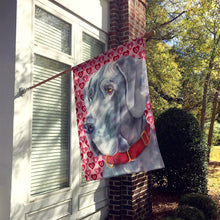 Load image into Gallery viewer, Great Dane Hearts Love and Valentine's Day Flag Canvas House Size LH9563CHF