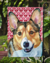Load image into Gallery viewer, Corgi Hearts Love and Valentine's Day Garden Flag - Outdoor Decorative Yard Flag LH9567GF