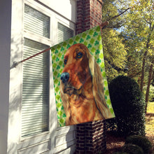 Load image into Gallery viewer, Irish Setter St. Patrick's Day Shamrock Flag Canvas House Size LH9569CHF