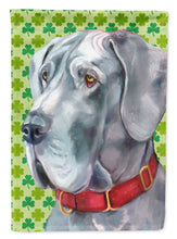 Load image into Gallery viewer, Great Dane St. Patrick's Day Shamrock Flag Canvas House Size LH9570CHF