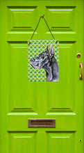 Load image into Gallery viewer, Black Great Dane St. Patrick's Day Shamrock Wall or Door Hanging Prints LH9571DS1216