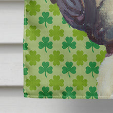 Load image into Gallery viewer, French Bulldog Frenchie St. Patrick's Day Shamrock Flag Canvas House Size LH9573CHF