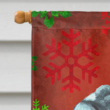 Load image into Gallery viewer, Neapolitan Mastiff Red Snowflakes Holiday Christmas Flag Canvas House Size LH9575CHF
