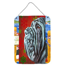 Load image into Gallery viewer, Neapolitan Mastiff Red Snowflakes Holiday Christmas Wall or Door Hanging Prints LH9575DS1216