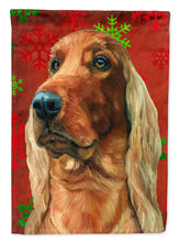 Load image into Gallery viewer, Irish Setter Red Snowflakes Holiday Christmas Garden Flag – Decorative Outdoor Yard Flag LH9576GF