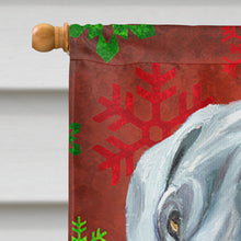 Load image into Gallery viewer, Great Dane Red Snowflakes Holiday Christmas Flag Canvas House Size LH9577CHF