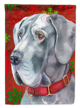 Load image into Gallery viewer, Great Dane Red Snowflakes Holiday Christmas Garden Flag – Decorative Outdoor Yard Flag LH9577GF