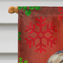 Load image into Gallery viewer, French Bulldog Frenchie Red Snowflakes Holiday Christmas Flag Canvas House Size LH9580CHF