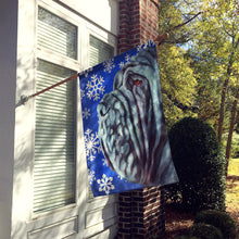 Load image into Gallery viewer, Neapolitan Mastiff Winter Snowflakes Holiday Flag Canvas House Size LH9582CHF
