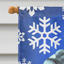 Load image into Gallery viewer, Neapolitan Mastiff Winter Snowflakes Holiday Flag Canvas House Size LH9582CHF