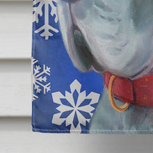 Load image into Gallery viewer, Great Dane Winter Snowflakes Holiday Flag Canvas House Size LH9584CHF