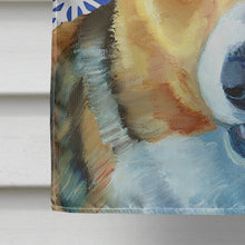 Load image into Gallery viewer, Corgi Winter Snowflakes Holiday Flag Canvas House Size LH9588CHF