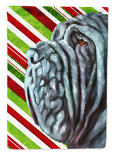 Load image into Gallery viewer, Neapolitan Mastiff Candy Cane Holiday Christmas Garden Flag - Outdoor Decorative Yard Flag LH9589GF