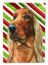 Load image into Gallery viewer, Irish Setter Candy Cane Holiday Christmas Flag Canvas House Size LH9590CHF