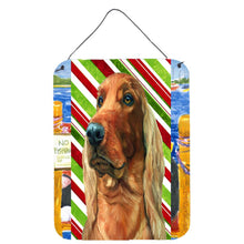 Load image into Gallery viewer, Irish Setter Candy Cane Holiday Christmas Wall or Door Hanging Prints LH9590DS1216