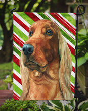 Load image into Gallery viewer, Irish Setter Candy Cane Holiday Christmas Garden Flag – Decorative Outdoor Yard Flag LH9590GF