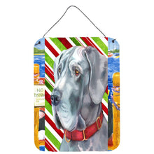 Load image into Gallery viewer, Great Dane Candy Cane Holiday Christmas Wall or Door Hanging Prints LH9591DS1216