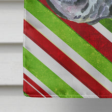 Load image into Gallery viewer, Black Great Dane Candy Cane Holiday Christmas Flag Canvas House Size LH9592CHF