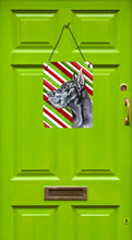 Load image into Gallery viewer, Black Great Dane Candy Cane Holiday Christmas Wall or Door Hanging Prints LH9592DS1216