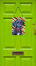 Load image into Gallery viewer, Black Great Dane Puppy Candy Cane Holiday Christmas Wall or Door Hanging Prints LH9593DS1216