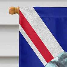 Load image into Gallery viewer, Neapolitan Mastiff with English Union Jack British Flag Flag Canvas House Size LH9596CHF