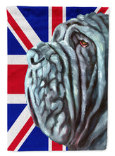 Load image into Gallery viewer, Neapolitan Mastiff with English Union Jack British Flag Garden Flag – Decorative Outdoor Yard Flag LH9596GF