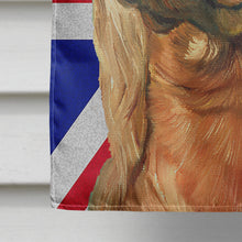 Load image into Gallery viewer, Irish Setter with English Union Jack British Flag Flag Canvas House Size LH9597CHF